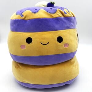 Squishmallows Paden Blueberry Pancakes Plush Stuffed Animal Toy 16" Kellytoy NWT